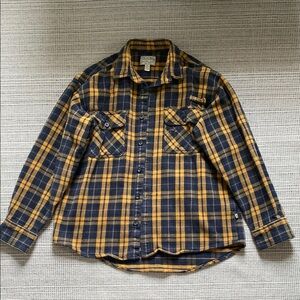 Cabela’s Men's Plaid Shirt - Yellow and Black